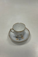 Tidlig Royal Copenhagen Art Nouveau Kop og underkop No 1