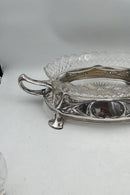 Bernard Hertz Art Nouveau Sølv / Glas Jardiniere fra 1913