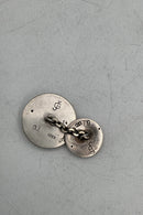 Tidlig Georg Jensen Manchetknap med rød Sten No. 14