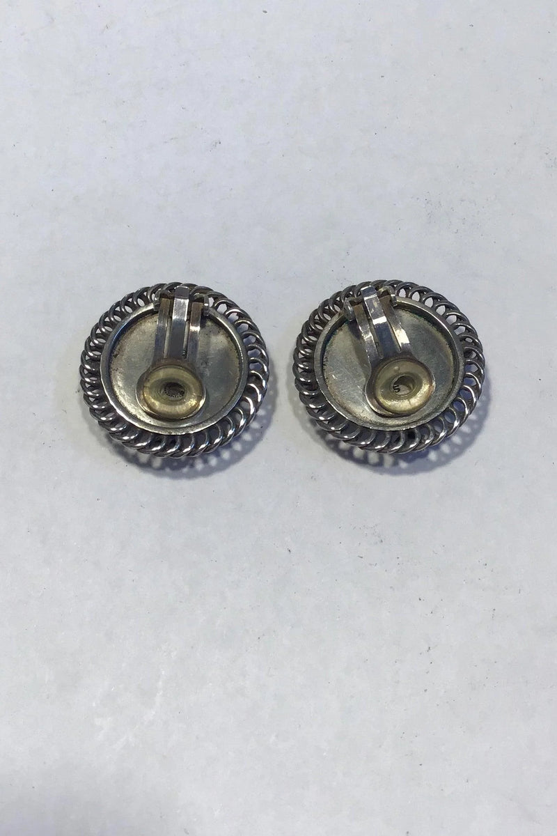 Georg Jensen Sterling Sølv Øreringe No 85. Clips