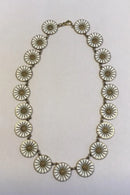 Georg Jensen Forgyldt Sterling Sølv Marguerit Halskæde