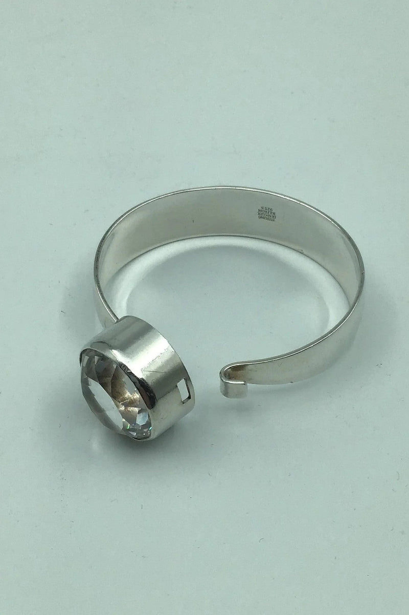 Niels Erik From Sterling Sølv Armring Bjergkrystal