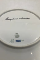 Royal Copenhagen Grøn Fisketallerken No 919/1710 med Micropterus salmonides