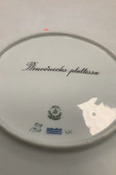 Royal Copenhagen Grøn Fisketallerken No 919/1710 med Pleuronectes plattessa