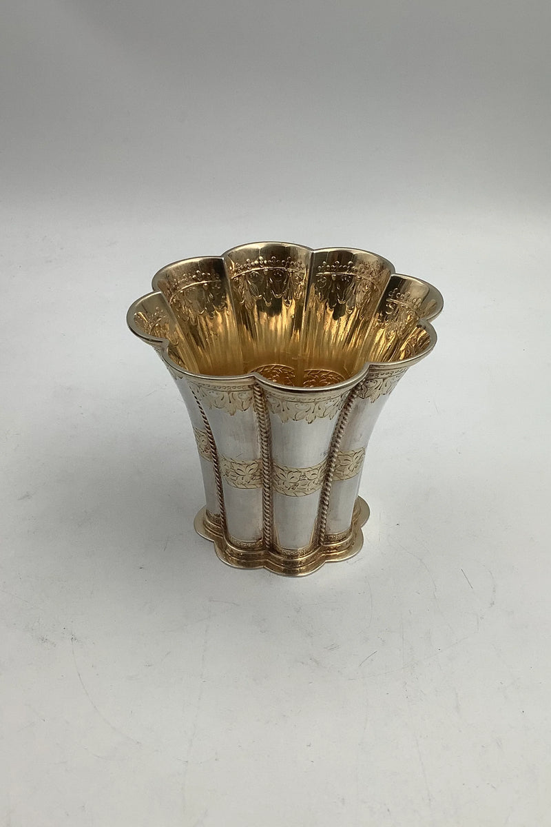 Svend Toxværd Forgyldt Sterling Sølv Margrethebæger