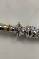 Benrhard Hertz Sølv / Stål Kødgaffel delvis forgyldt