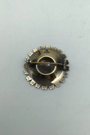 Anton Michelsen Forgyldt Sterling Sølv Marguerit Broche