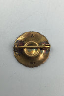 Anton Michelsen Forgyldt Sterling Sølv Miniature Marguerit Broche