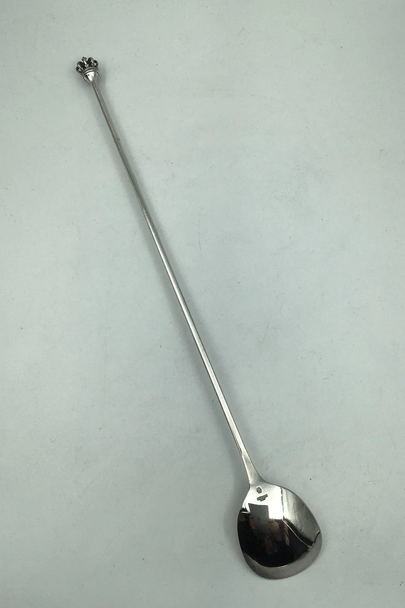 デンマーク王冠DGSスターリングシルバーカクテルスプーン