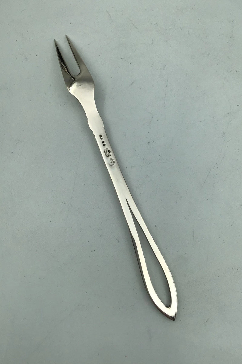 Georg Jensen Sølv Ornamental Kødgaffel No 45