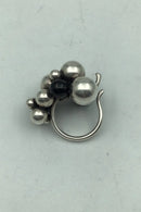 Georg Jensen Sterling Silver Onyx Moonlight Grape Ring（ジョージ ジェンセン スターリング シルバー オニキス ムーンライト グレープ リング