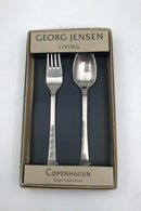 Georg Jensen Stainless Copenhagen Cutlery (Fork and Spoon)