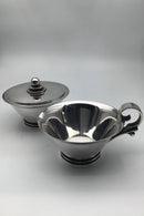 Georg Jensen Sterling Sølv Pyramide Flødekande og Sukkerskål No 600A