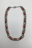 Georg Jensen Sterling Sølv Halskæde No. 22 Koral