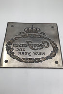Georg Jensen Inc. New York  Forsølvet Forhandler Plaquette