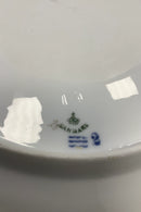 Royal Copenhagen Stel No 93 Hvid Halvblonde m. Blomster og Guldkant Rundt Servingsfad 32,3cm / 12.72 inch