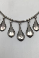 Hans Hansen Sterling Sølv Halskæde No 285 (Forgyldte dråber)