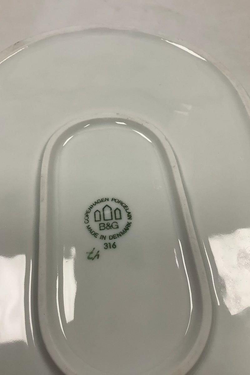 Bing og Grøndahl Delfi Grøn Aflangt fad No 316