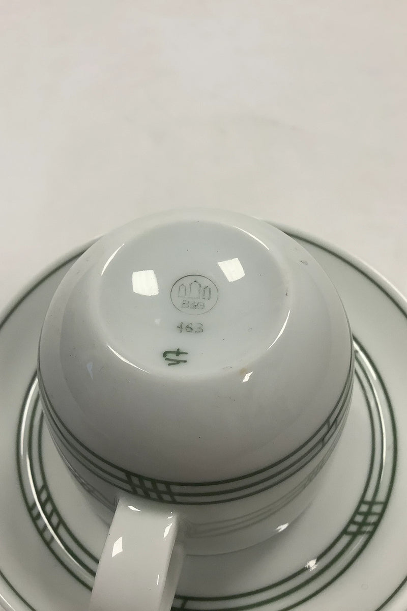 Bing & Grøndahl Delfi Grøn Espresso Kop og Underkop No 463