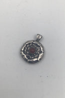 Georg Jensen Sterling Sølv Vedhæng No 238 Månedssmykke G Juli Karneol