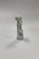 Bing og Grøndahl Blanc de Chine figur - Ikke høre No. 2496