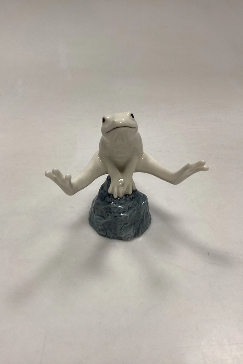 Royal Copenhagen Good Luck Frogs Figur - Hvid Frø No. 558