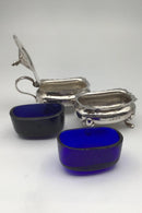 Adie Bros Ltd, Birmingham Sterling Sølv Salt / Peber Kar 1925/26