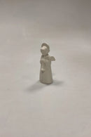 Aluminia Blanc de Chine Engel med horn Figur