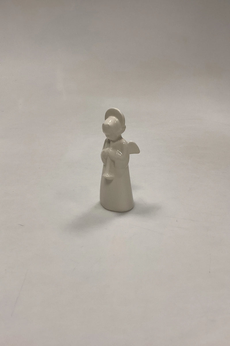 Aluminia Blanc de Chine Engel med horn Figur