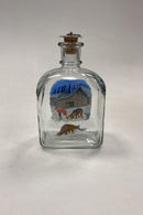 Holmegaard Harald Wiberg Nisse og Hund Snapseflaske