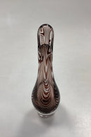 Holmegaard Duckling / Næb-Vase med mørkelilla guirlander