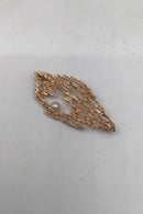 Bernhard Hertz Moderne 14K Guld Broche med perle