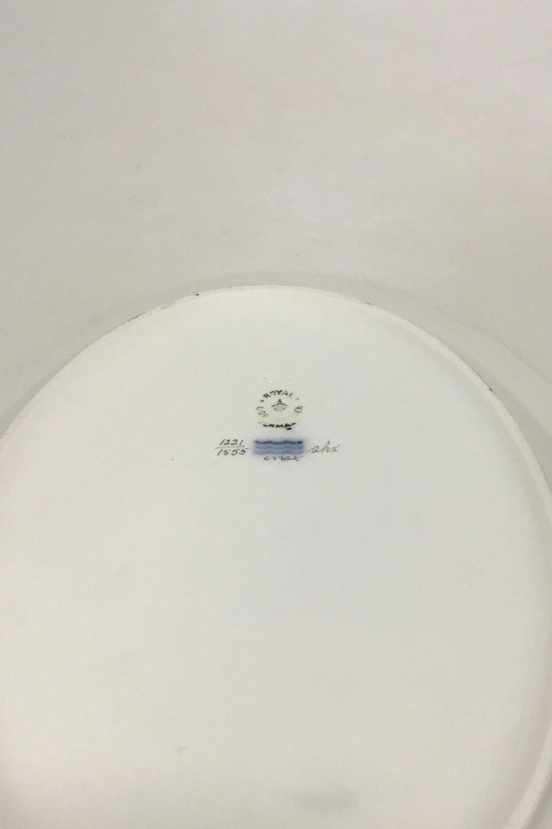 Royal Copenhagen Fuld Saksisk Blomst Ovalt fad No 1555