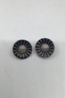 Bernhard Hertz Sterling Sølv Marguerit Øreclips