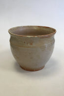 Vallauris Clay flower pot / Vase with flower decoration