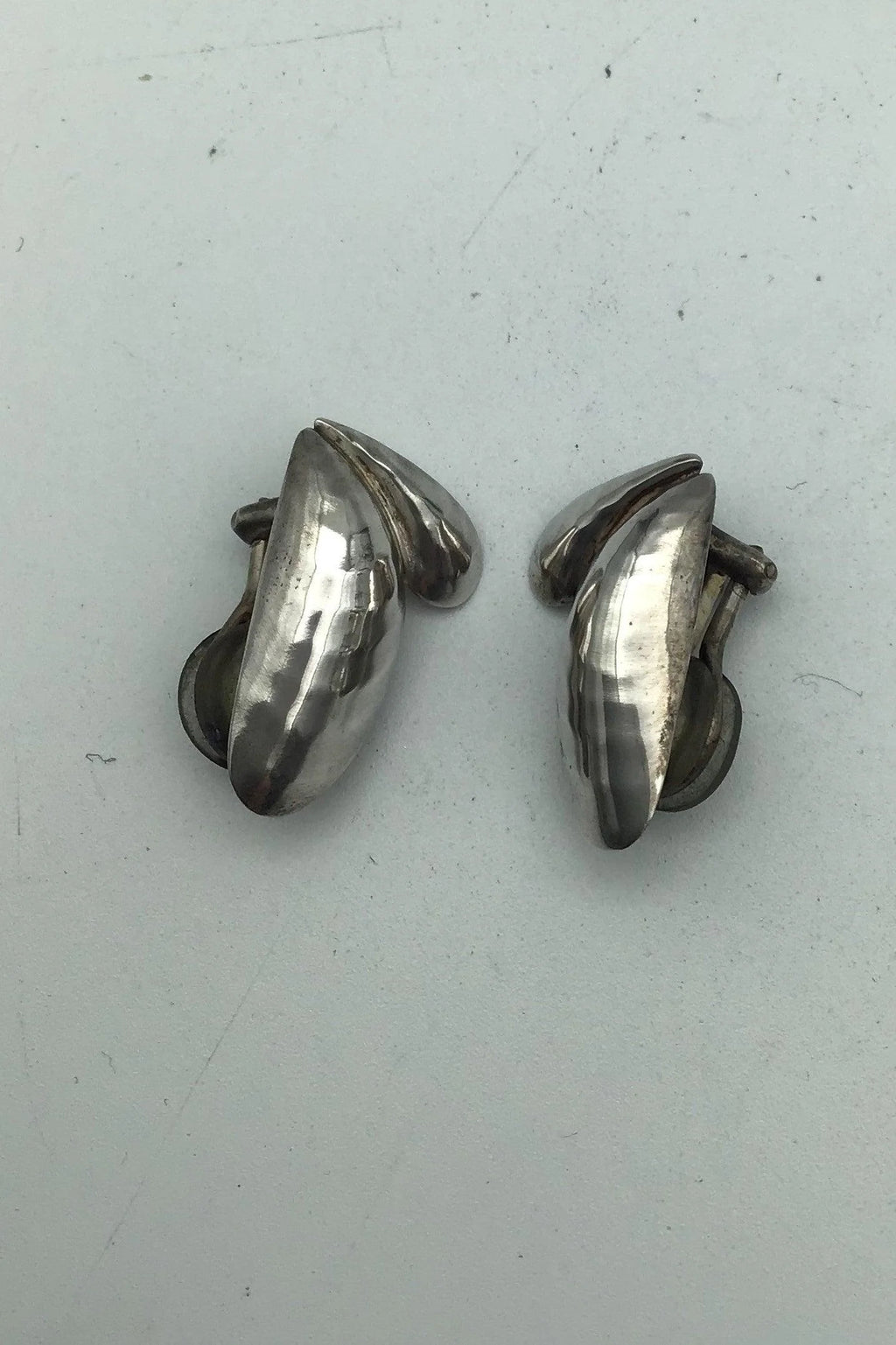 Georg Jensen Sterling Sølv Øreclips 2003 Isabell Kristensen