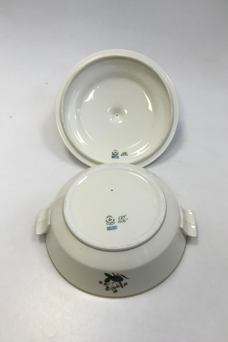 Royal Copenhagen Hjertegræs Rund Lågskål No 884/9575