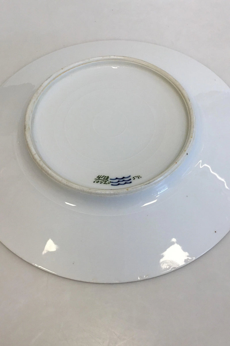 皇家哥本哈根一套478号玫瑰花环金质餐盘编号10519