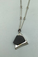 Lapponia Sterling Sølv Ibenholt Halskæde Björn Weckström