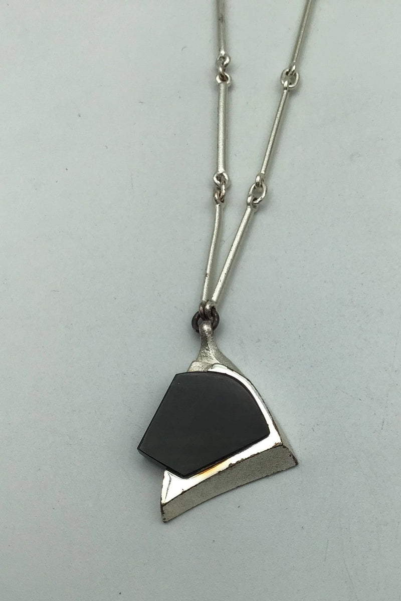 Lapponia Sterling Sølv Ibenholt Halskæde Björn Weckström