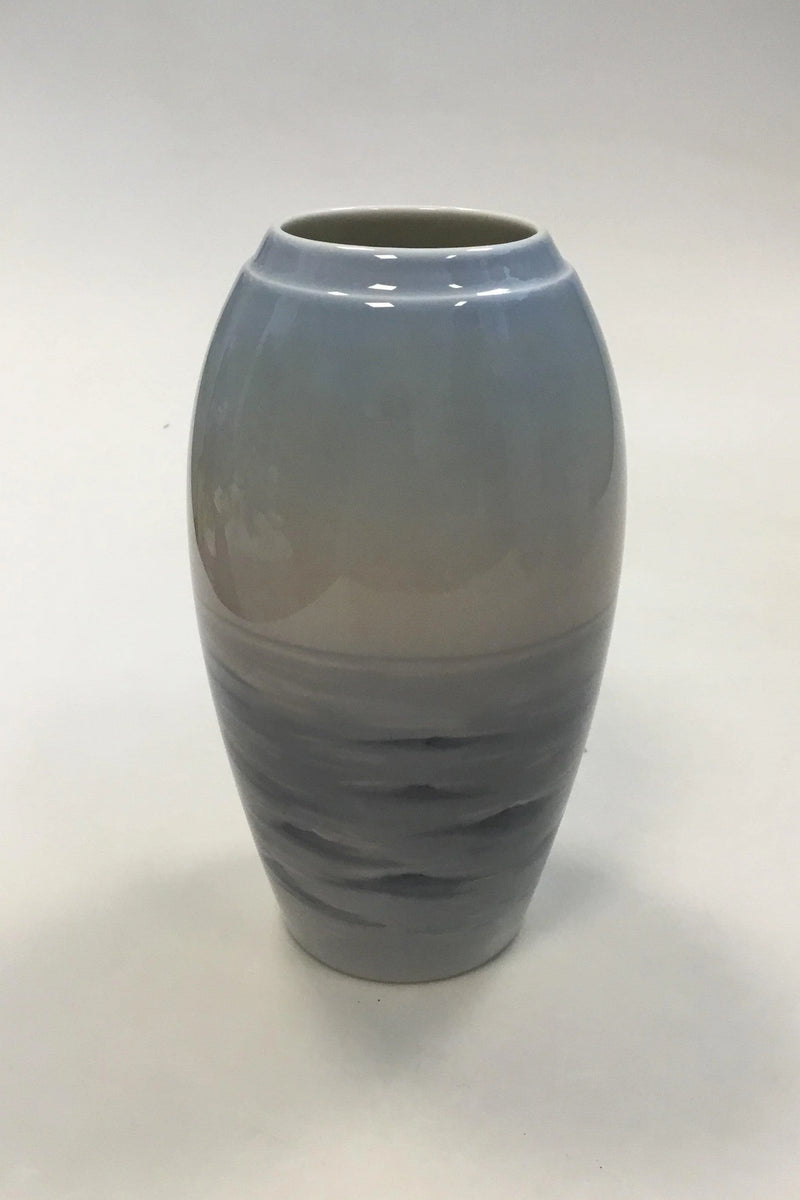 Bing & Grøndahl Art Nouveau Vase med sejlskib No 8352