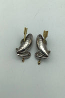 Georg Jensen Sterling Sølv/Guld Øreclips 2003 Isabell Kristensen