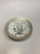 Royal Copenhagen Flora Danica tallerken med gennembrudt kant No 20/3553