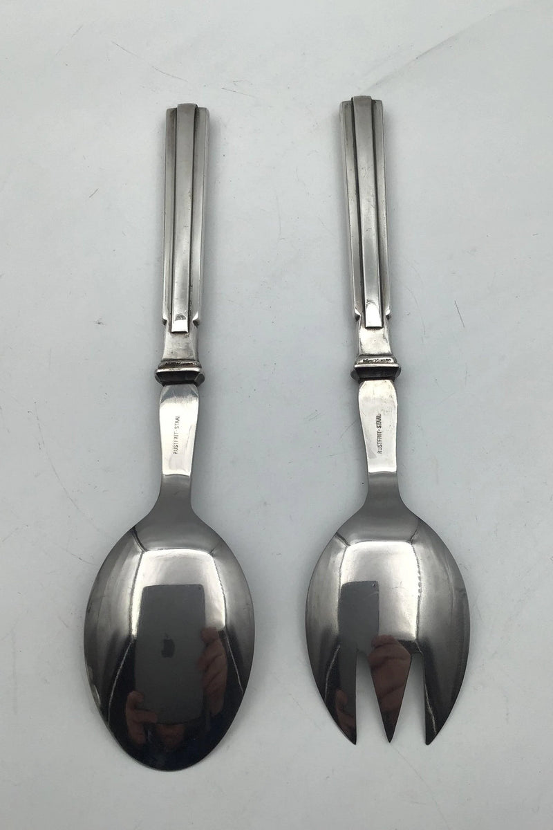 Hans Hansen Arvesølv No 18 Sterling Sølv Salatbestik