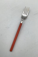 Hans Hansen Sølv Amalie Barnegaffel Orange Emalje