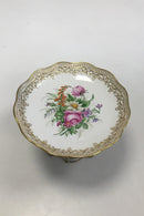 Royal Copenhagen Flora Danica Opsats blomsterdekoration og Putti med due