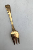 Georg Jensen Årskagegaffel 1992 Forgyldt Sterling Sølv med emalje.