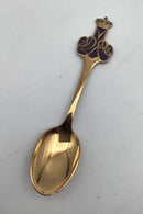P. Hertz Gold-plated Sterling Silver Memorial Spoon Government Jubilee 1997