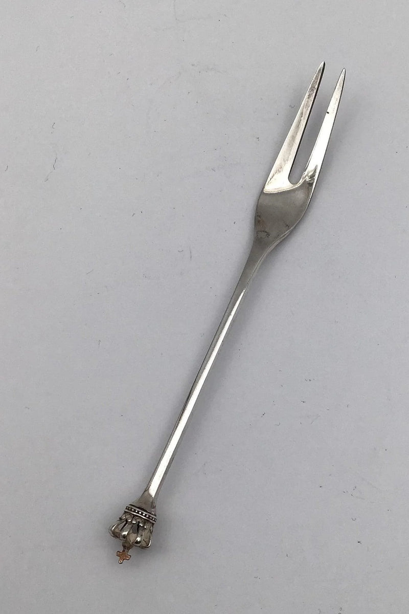 Dansk Krone DGS Sterling Sølv Citrongaffel