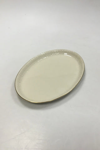 ロイヤルコペンハーゲン クリームウェルテッドウィズゴールド（セット1235）スモールオーバルディッシュ No 1863